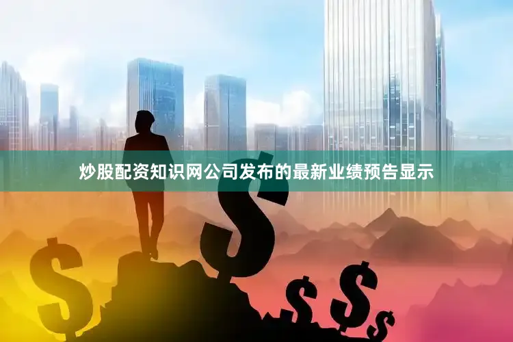 炒股配资知识网公司发布的最新业绩预告显示