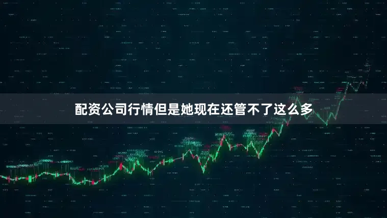 配资公司行情但是她现在还管不了这么多